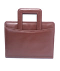 Leather Executive Portfolio Bag - Front View